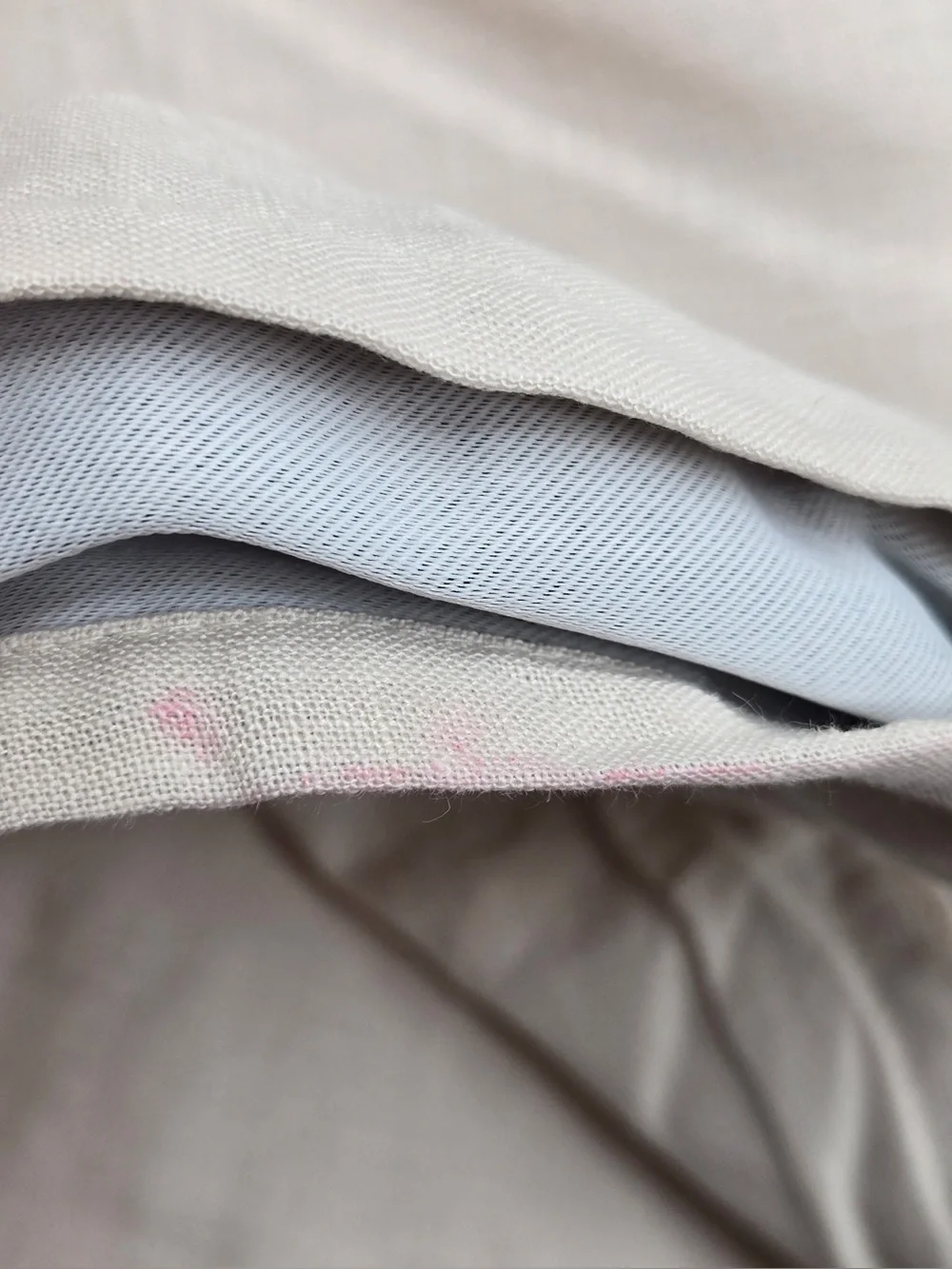 QUINCE Set Of 2 48x96 European Linen True Blackout Curtains Sand 0792